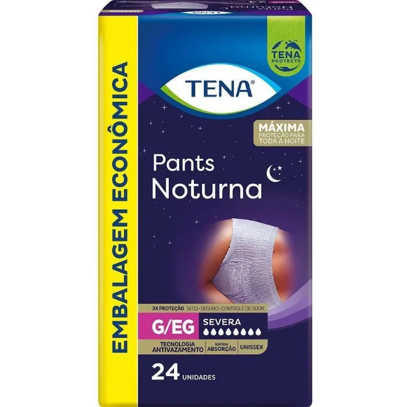 Roupa Íntima Tena Pants Noturna G/EG 24 Unidades