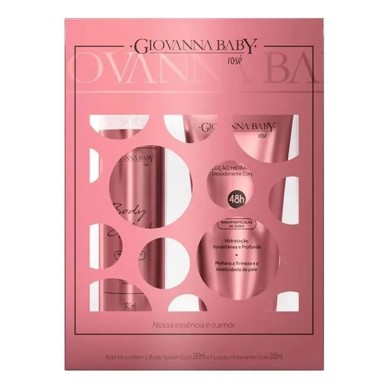 Kit Giovanna Baby Loção 200ml + Body Splash 260ml - Rosé