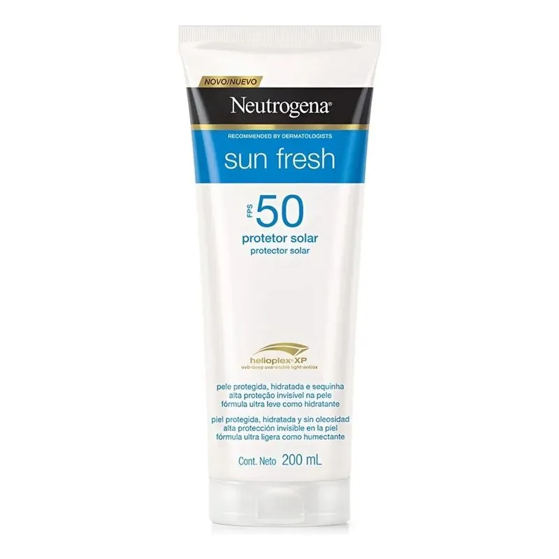 Protetor Solar Neutrogena Sun Fresh Corpo Fps50 200ml 45%off