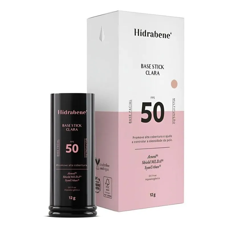 Base Stick Fps 50 Hidrabene - Protetor Solar Facial Com Base
