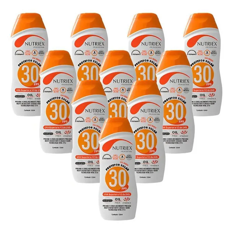 Kit 10 Protetor Solar Fps 30 Corporal 120ml Proteção Máxima