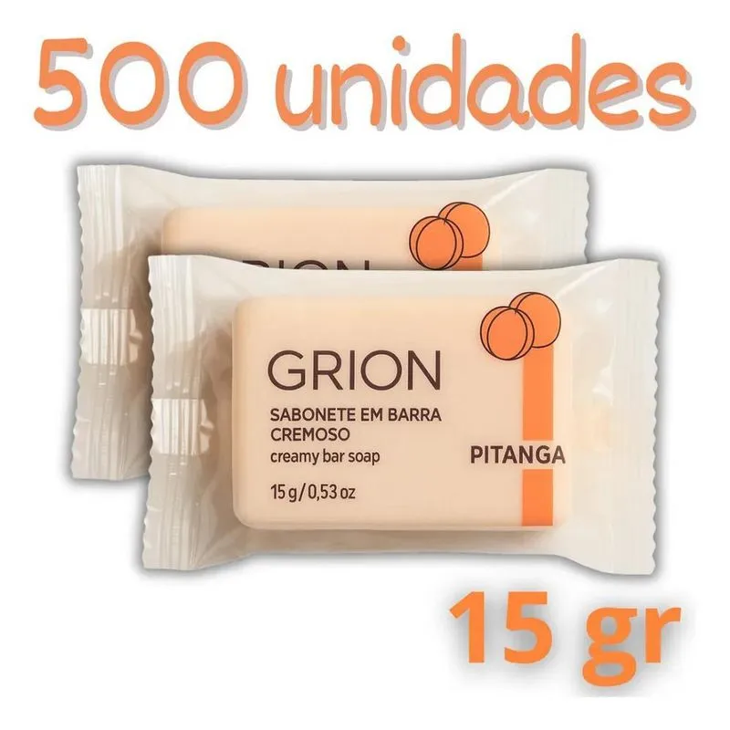 500 Mini Sabonete 15 G Pitanga Premium Hotel Pousada Airbnb