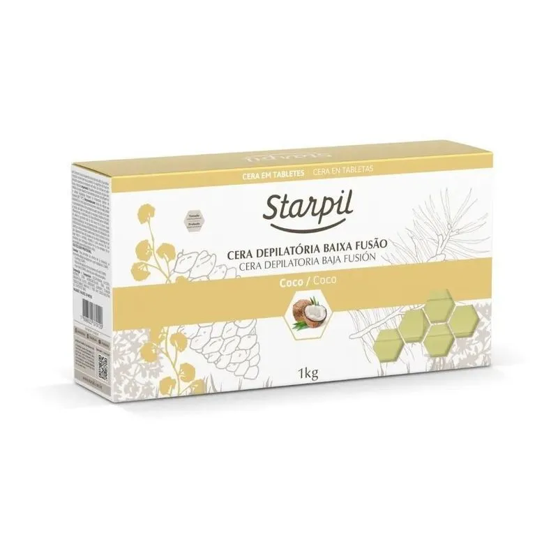 Cera Quente Depilatória Starpil Coco - 1kg