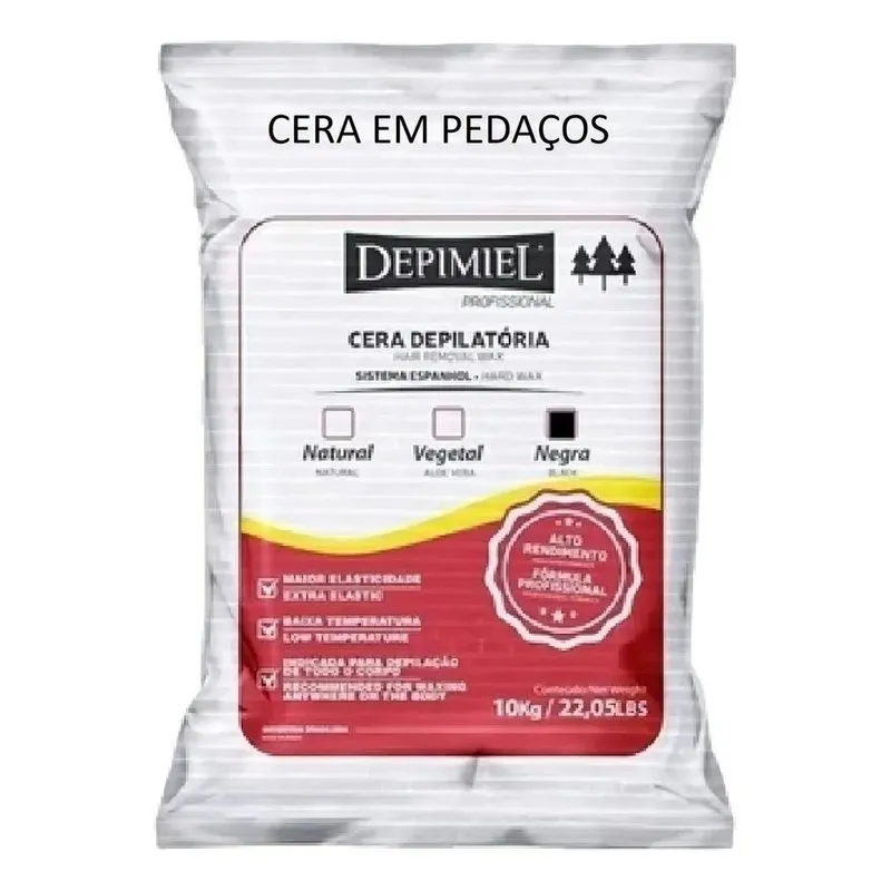 Cera Depilatória Depimiel Lama Negra Espanhol 10kg