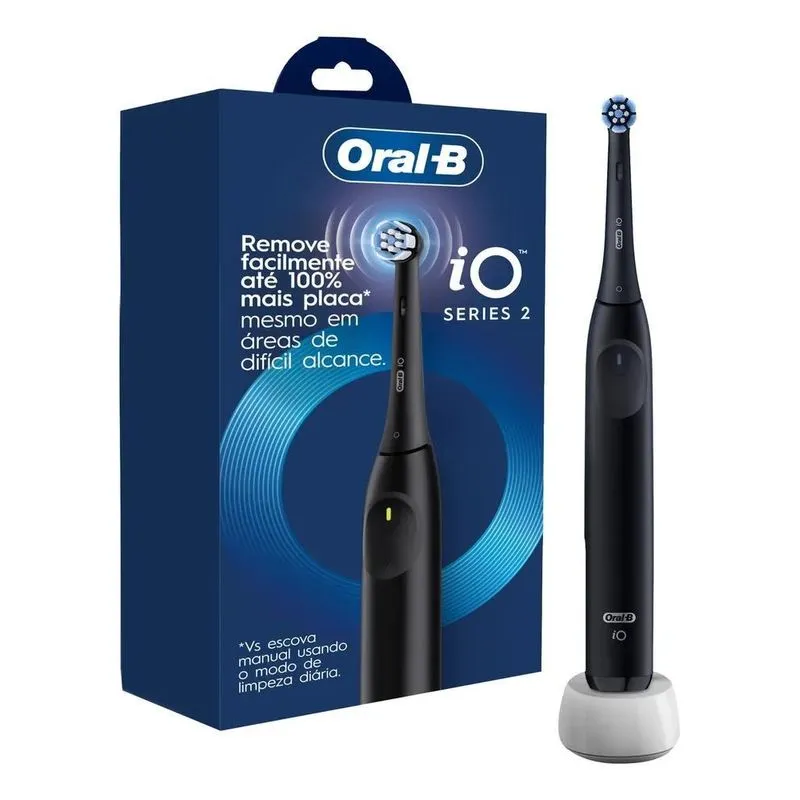 Escova De Dente Elétrica Oral-B Io2, 1 Cabo + 1 Refil + Carr