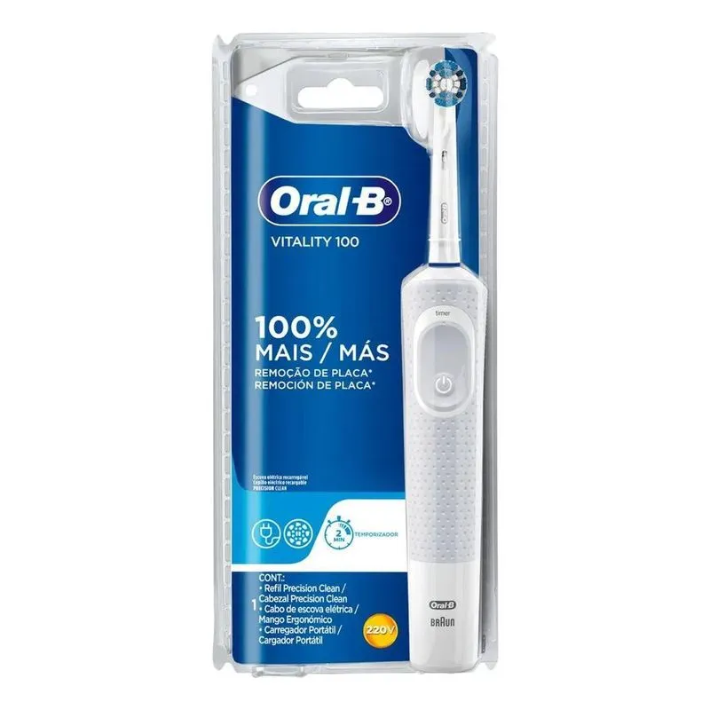 Escova Elétrica Oral-b Vitality Precision Clean - 220v Branc