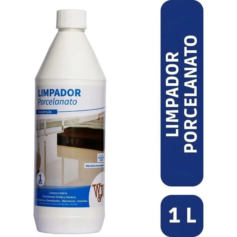 Melhor Limpador Concentrado De Porcelanato 1l W&W Para Pisos