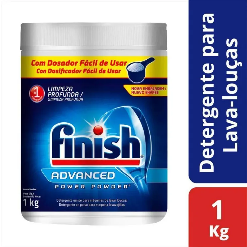 Advanced Detergente Em Pó Para Lava Louças 1kg, Finish
