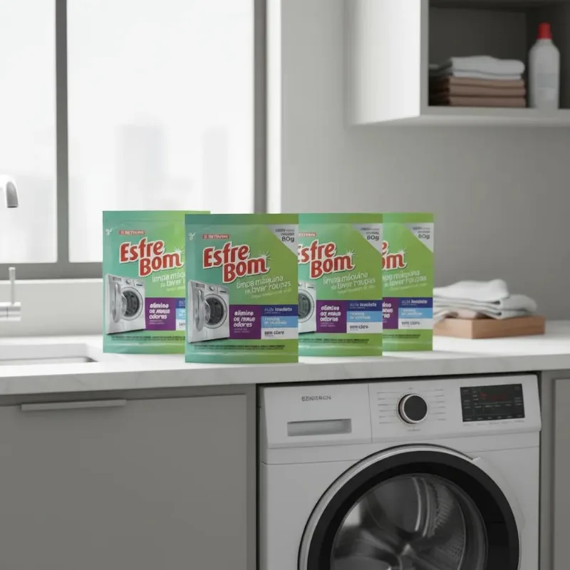 Kit 5 Limpa Máquina De Lavar Roupa Esfrebom 80g Higienizador