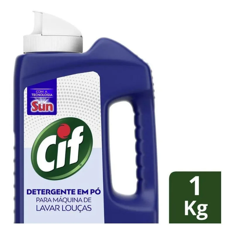 Detergente Em Pó Cif Para Máquina De Lavar Louças 1kg