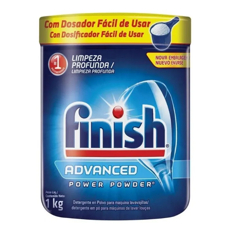 Detergente Em Pó Para Máquina De Lavar Louça Finish 1kg