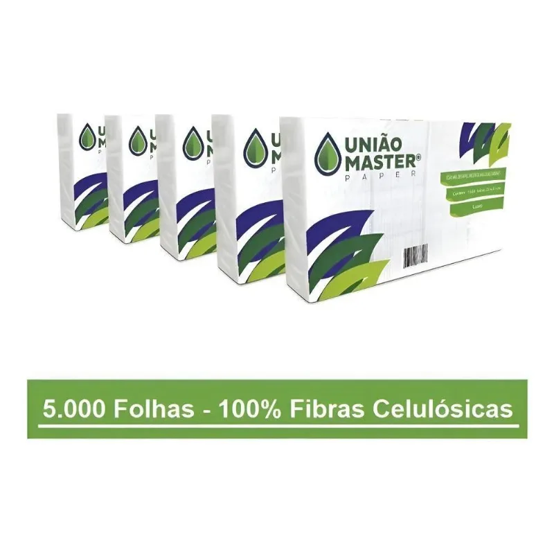 Papel Toalha Interfolha Luxo 23x21 5000 Folhas União Master