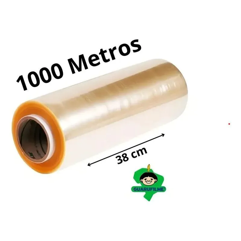 Rolo Bobina Plástico De Filme Pvc 38cm X 1000m