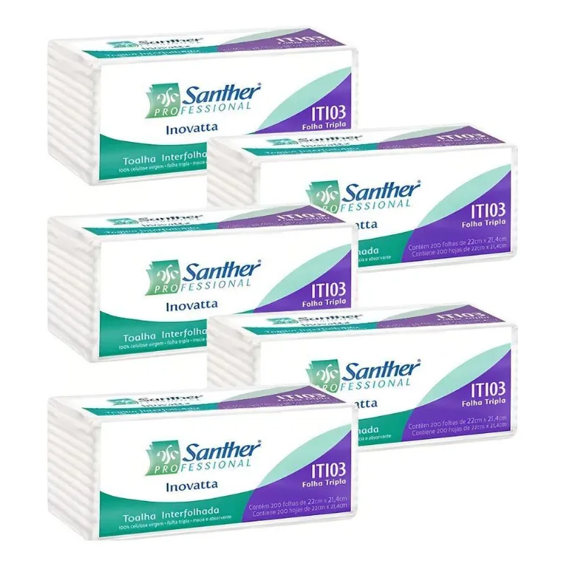 Papel Interfolha Folha Tripla Inovatta Super Macia 1000 Fls