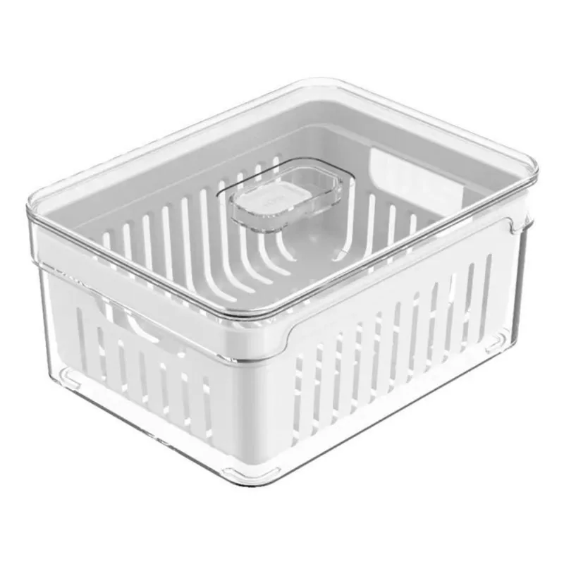 5x Organizador De Geladeira Ervas Frutas Legumes Clear Fresh