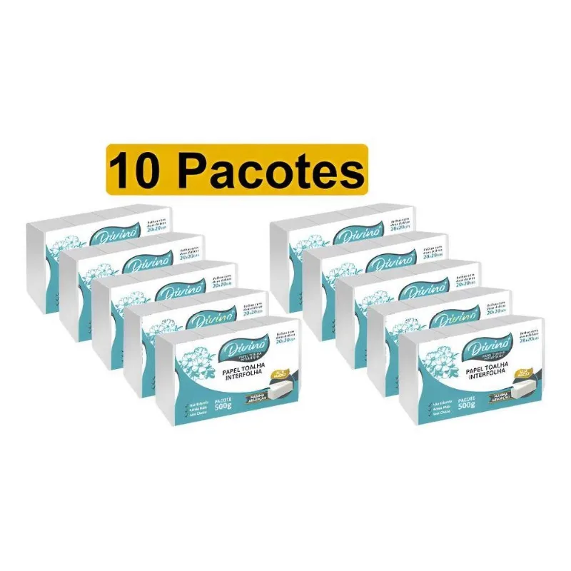 Papel Toalha Interfolha Divino Para Secar As Mãos Banheiro 1