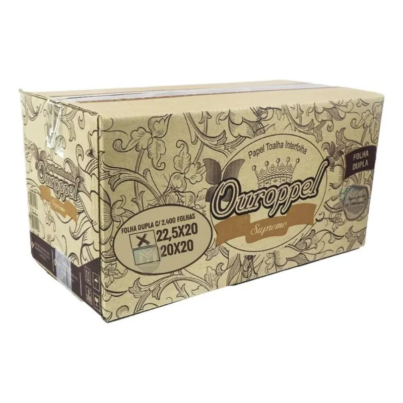 Papel Toalha Banheiro Folha Dupla Branco Super Luxo Supreme