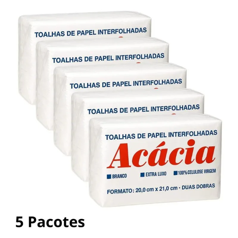 Papel Interfolha Acacia Com 5000 Folhas