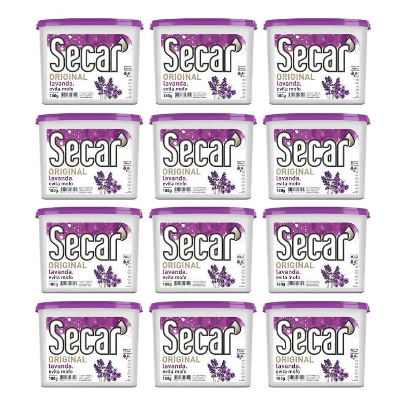 Anti Mofo Secar 12un X 180g - Desumidificador Armário Gaveta