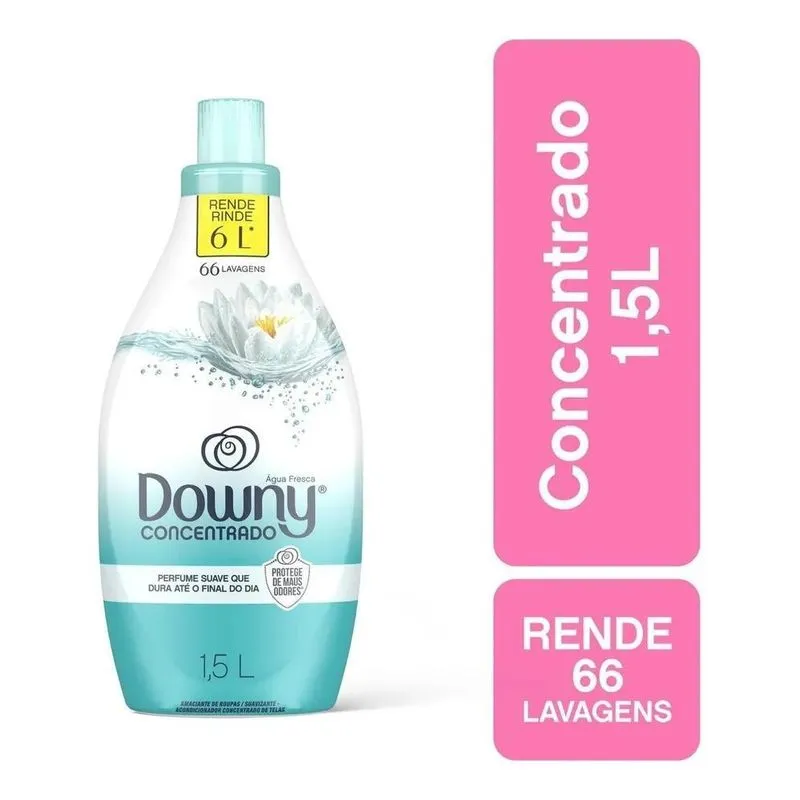 Amaciante Downy Água Fresca Em Frasco 1.5 L