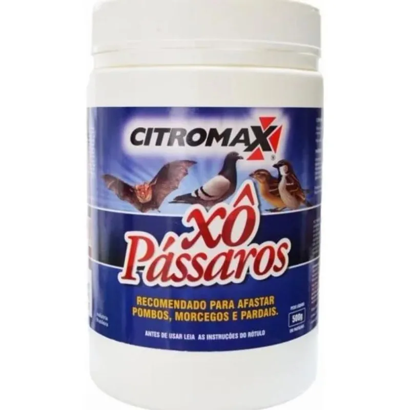 Xô Pássaros 500g - Espanta Morcegos Pombos Pardais Maritacas
