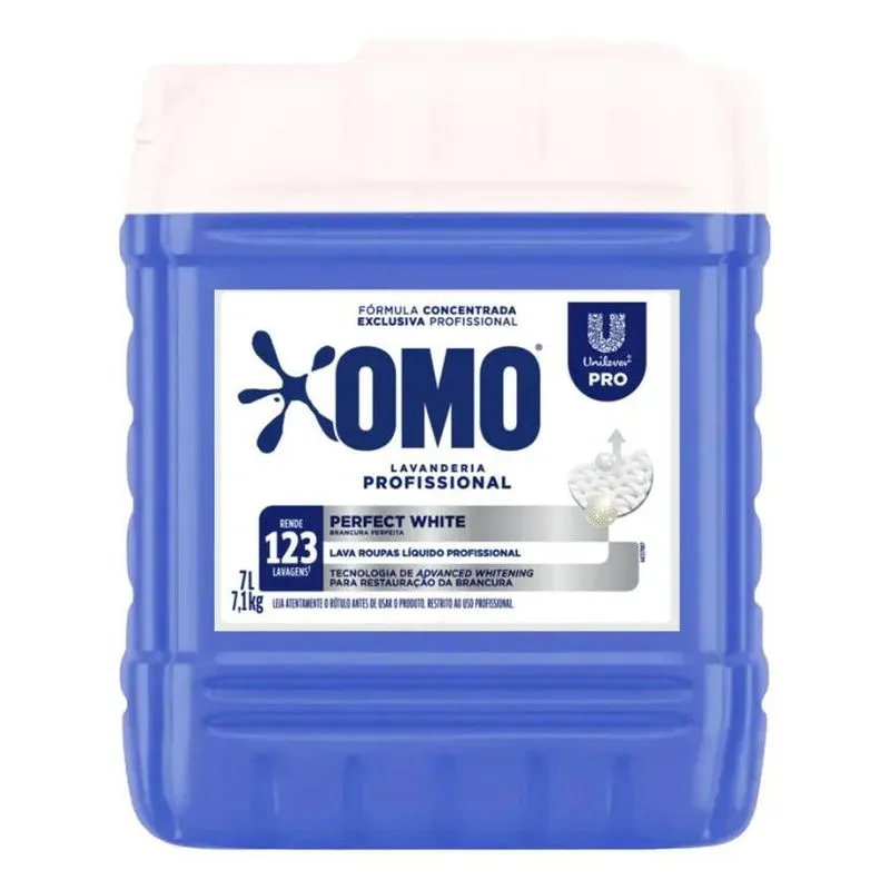 Lava Roupas Líquido Profissional Perfect White 7l Omo