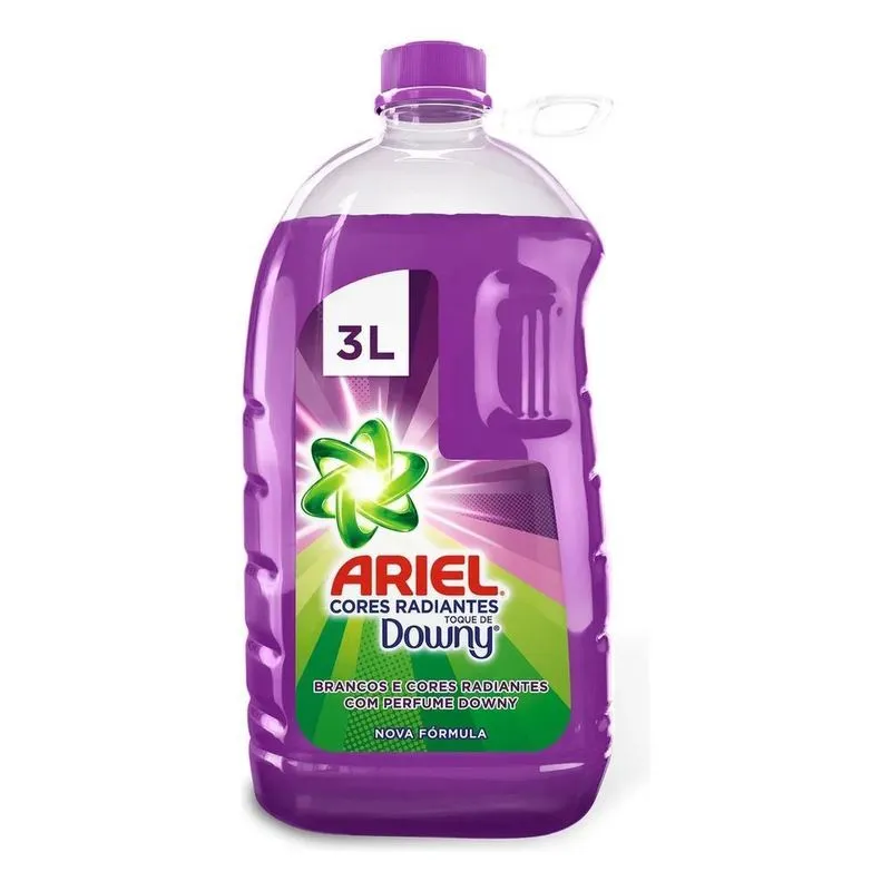 Sabão Líquido Cores Radiantes Toque De Downy 3 Litros Ariel