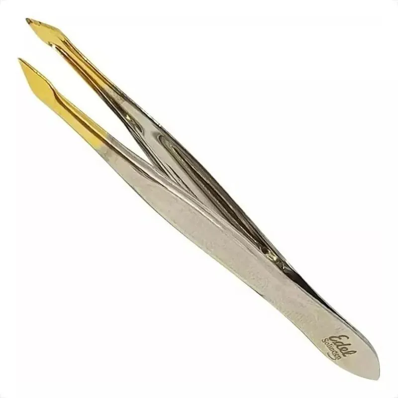 Pinça Edel Solingen Ponta Ouro Fina 2321-303 Profissional