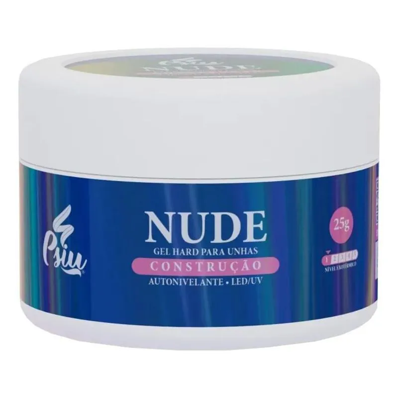 10x Psiu Gel Led/uv 25g Autonivelante Nude Unha Manicure Ac