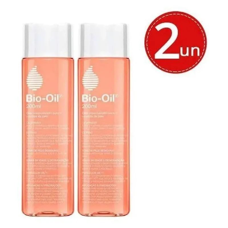 10x Kit Óleo Corporal Bio-oil 200ml Cicatrizes Estrias 02un