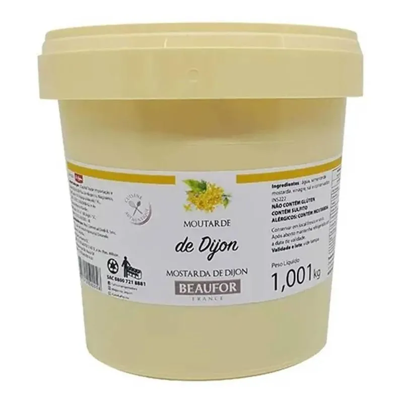 Mostarda De Dijon Francesa 1kg Tradicional Super Concentrada