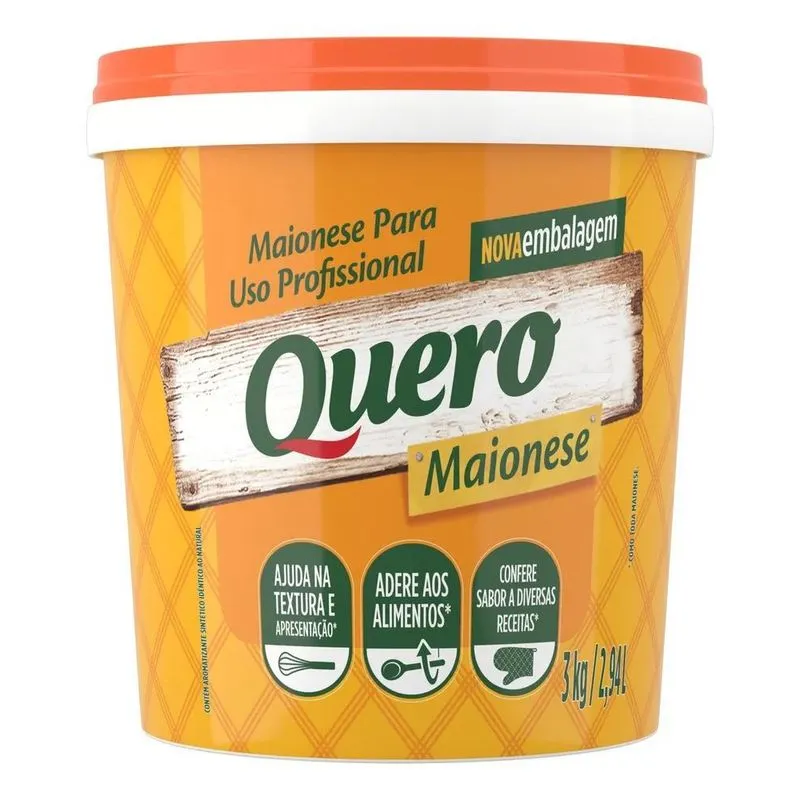 Maionese Uso Profissional Pote 3kg Quero