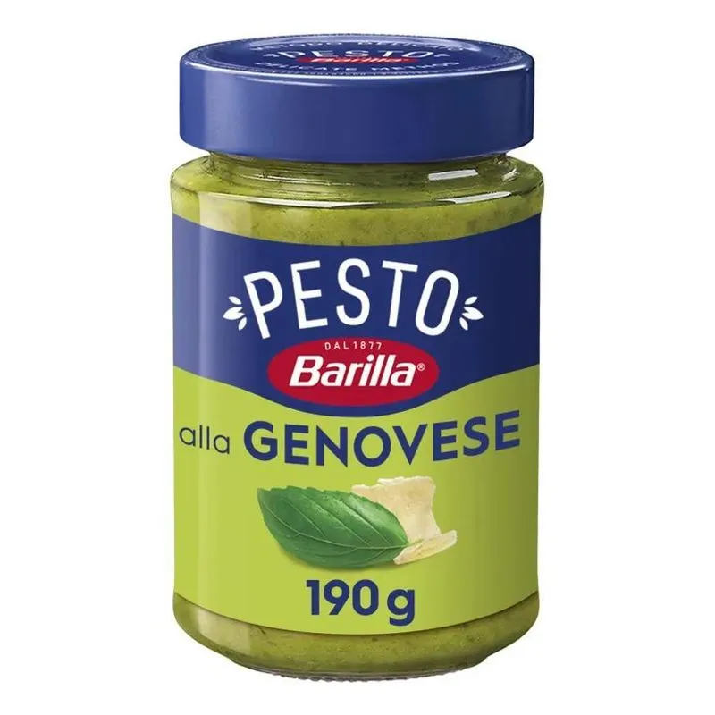 5x Molho Pesto De Manjericão Barilla 190g