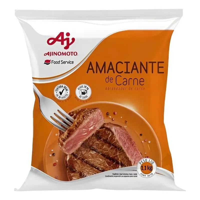 Amaciante De Carne Ajinomoto 1,1kg Amacia 36kg