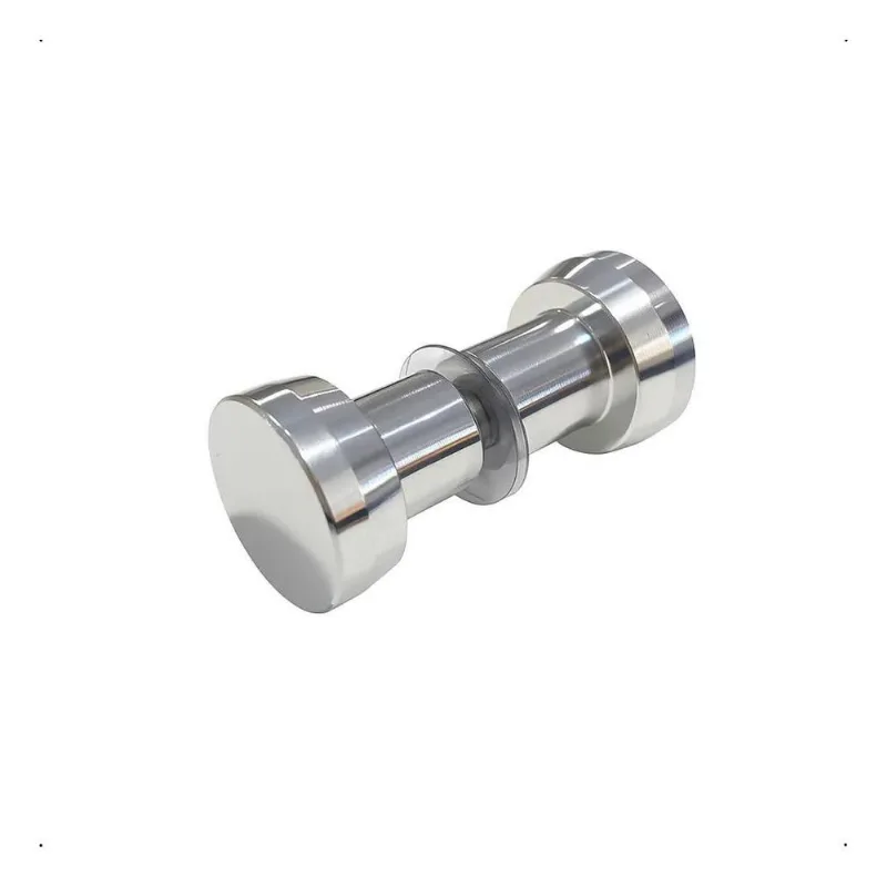 10x Puxador Para Box De Banheiro Cilíndrico Redondo Cromad