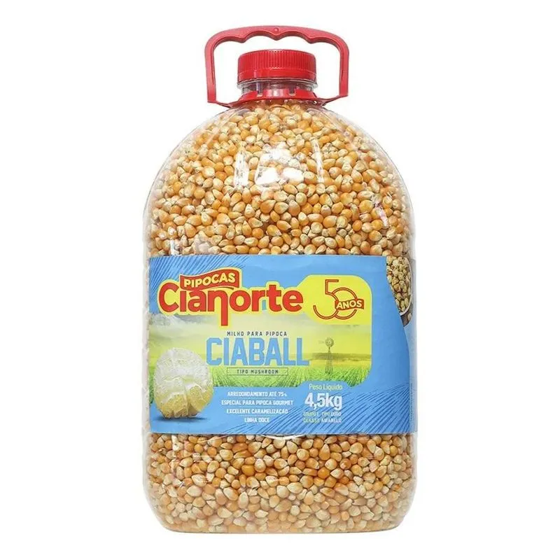 Milho Para Pipoca Gourmet Ciaball Plus Mush 75% Milho Tipo M