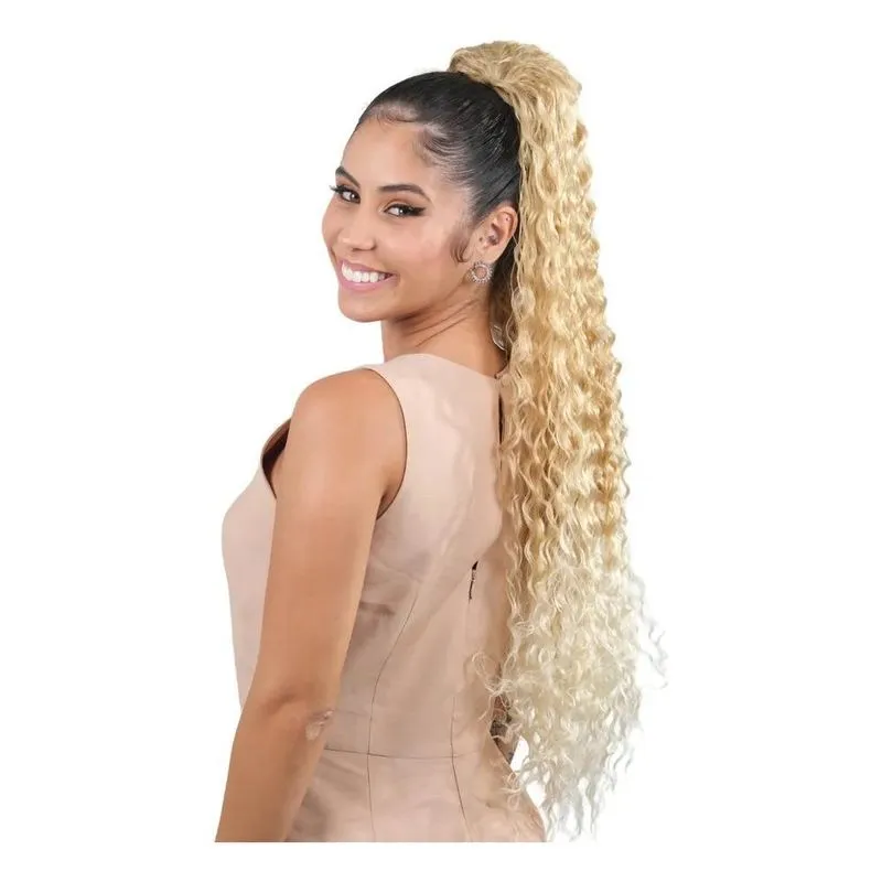 10x Aplique De Cabelo Rabo De Cavalo Charming Hair Cacheado