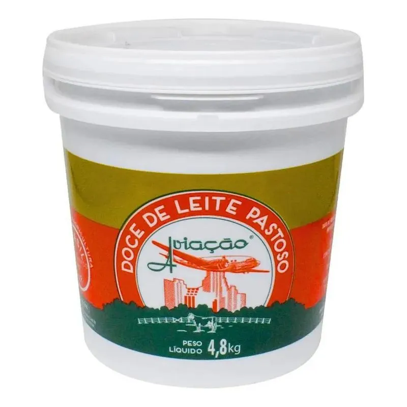 Doce De Leite Pastoso Aviação Em Balde 4,8kg