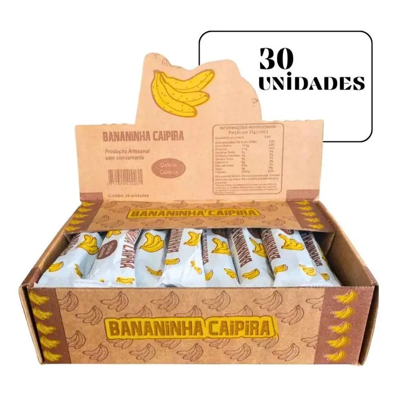 Doce De Bananinha Caipira Bananinha Artesanal - Embalado - 3