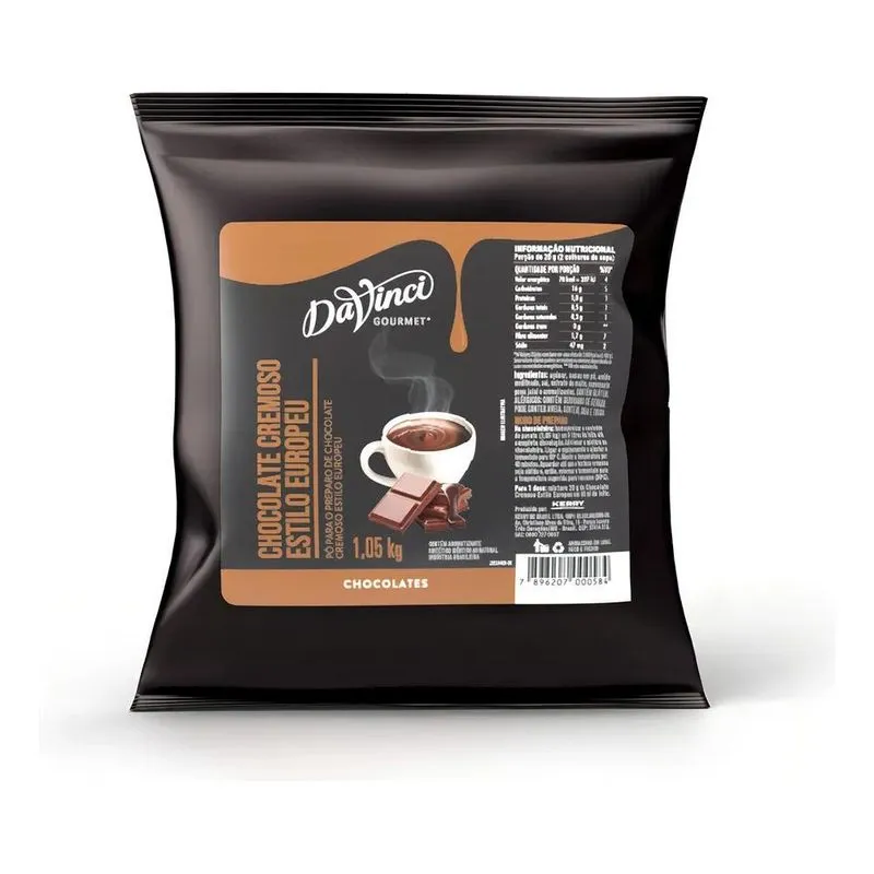 Chocolate Cremoso Europeu Davinci Gourmet