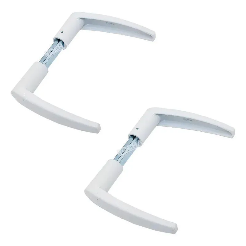 2 Maçanetas Branca Para Porta Tamanho Universal Stam