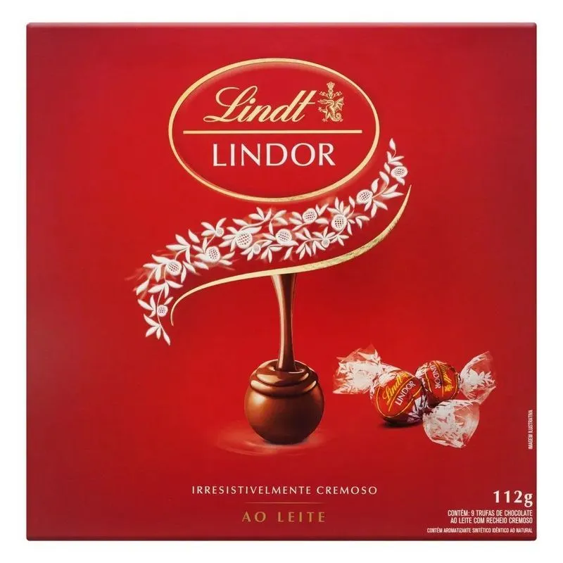 Trufa De Chocolate Suíço Ao Leite Recheio Cremoso Lindt Lind