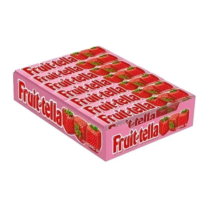 Bala Mastigável Sabor Morango Caixa 16unidades - Fruit-tella