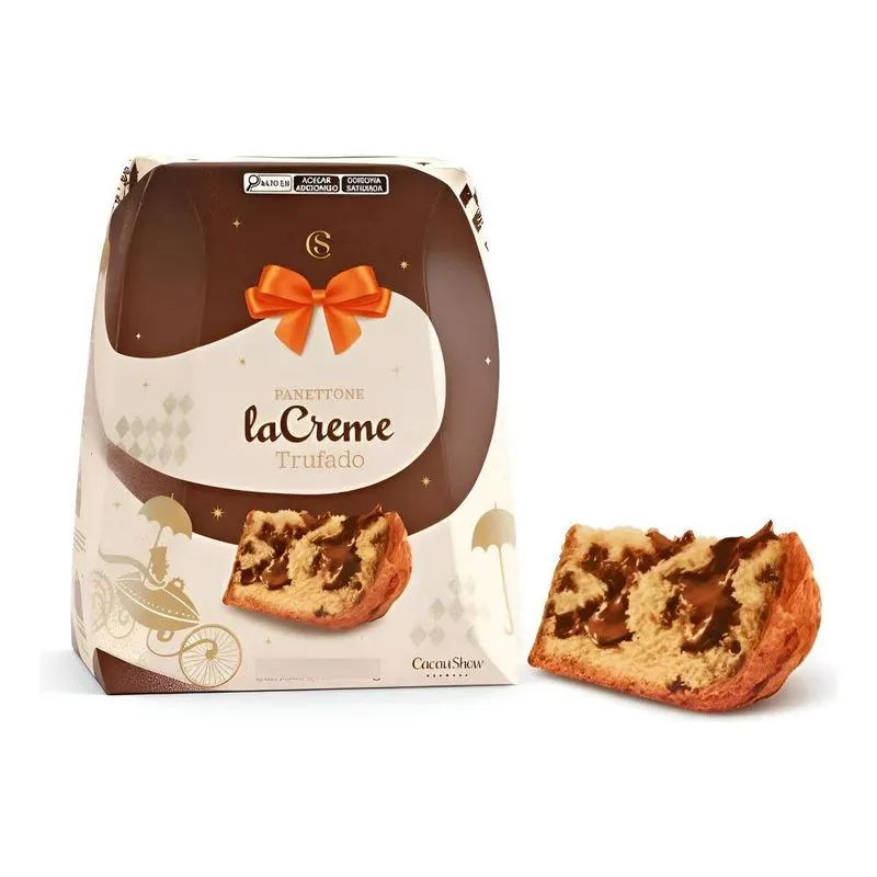 Panetone La Creme Trufado Cacau Show 650g