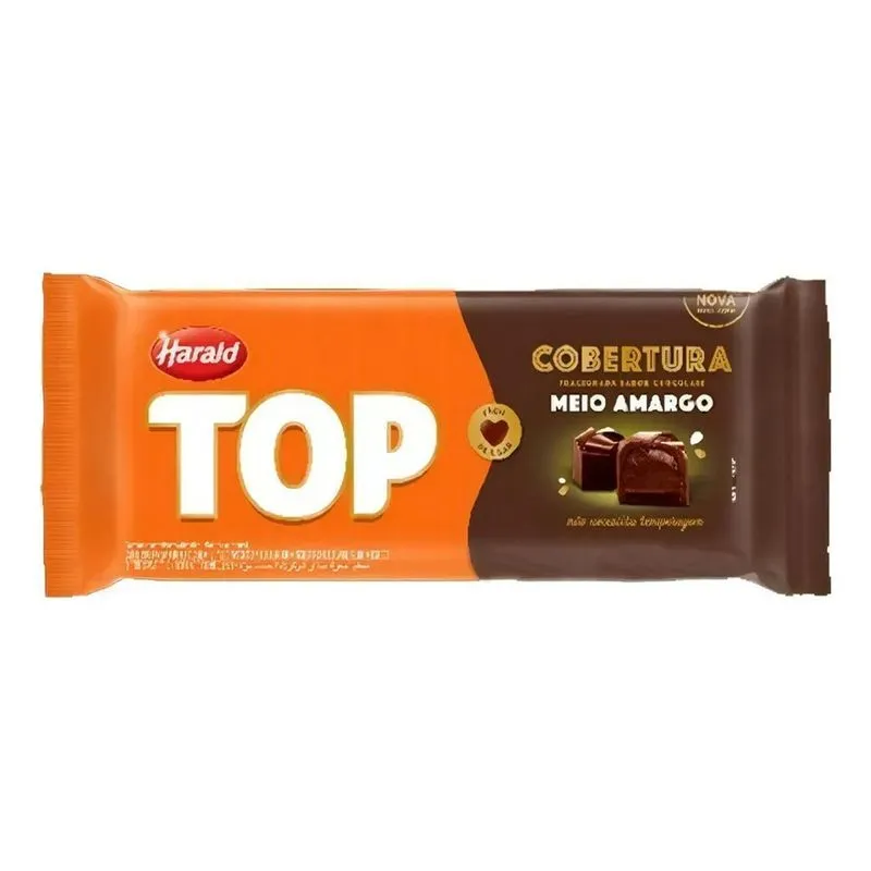 Cobertura Chocolate Fracionado Top Harald Meio Amargo 2,1kg