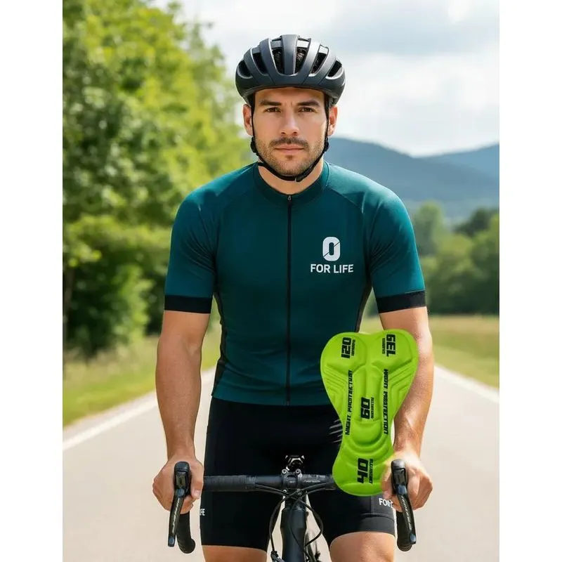 Bermuda Ciclismo Uv Com Bolsos Forro D120 Gel Profis Preto M