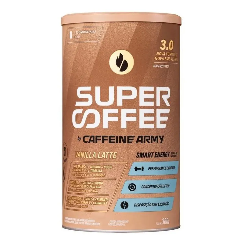 Supercoffee Vanilla Latte Caffeine Army 380g