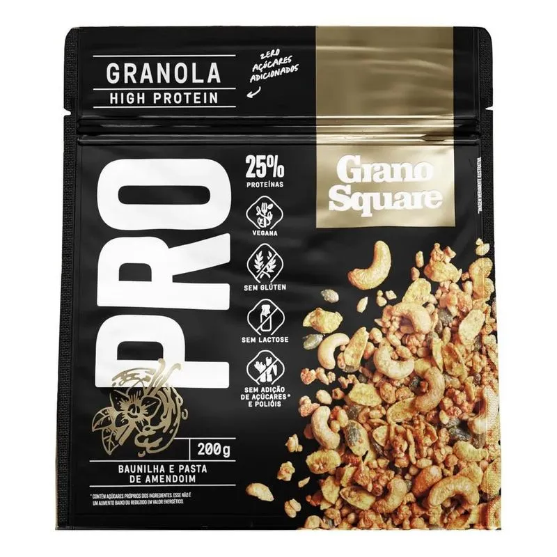 Granola Granosquare Pro Baunilha E Pasta De Amendoim 200g