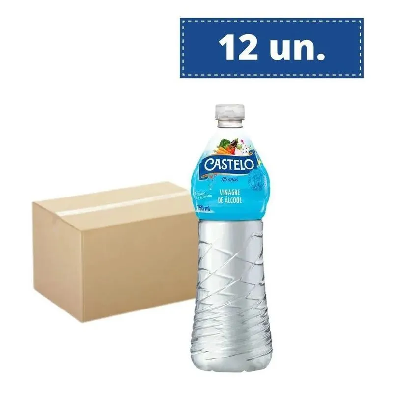 Kit 12un. Vinagre Branco Castelo 750ml