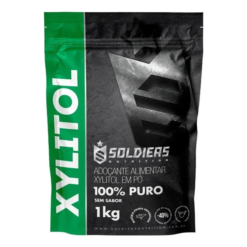 Xilitol / Xylitol 1kg (Adoçante Natural)-100% Puro Importado